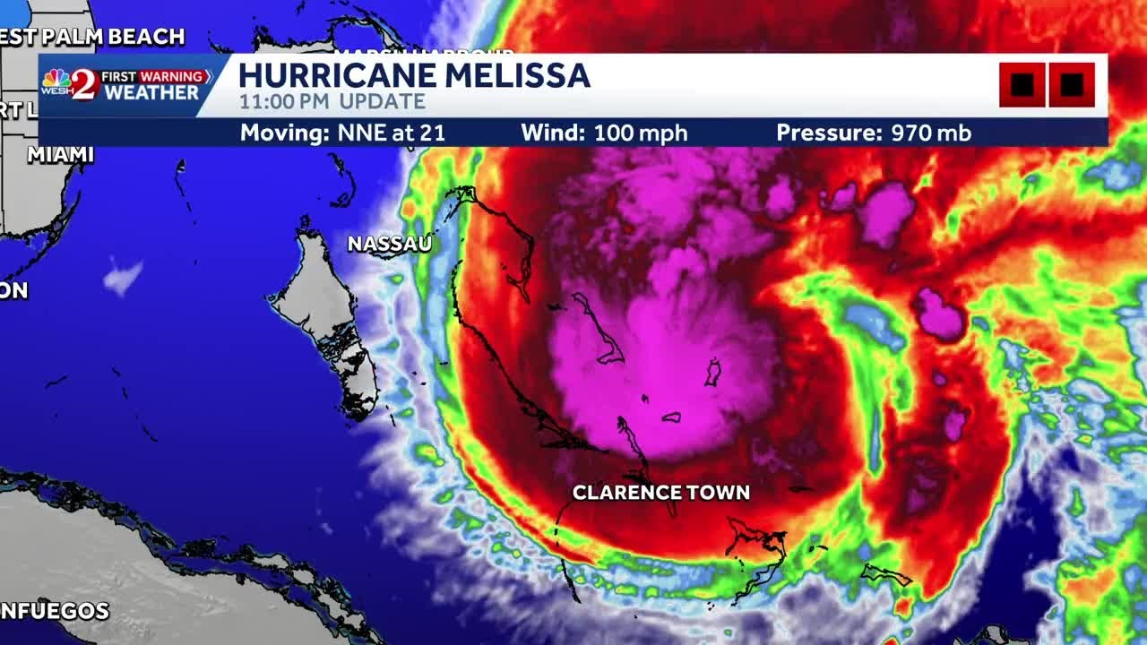 Hurricane Melissa brings damaging winds, flooding rains to Bahamas, NHC says