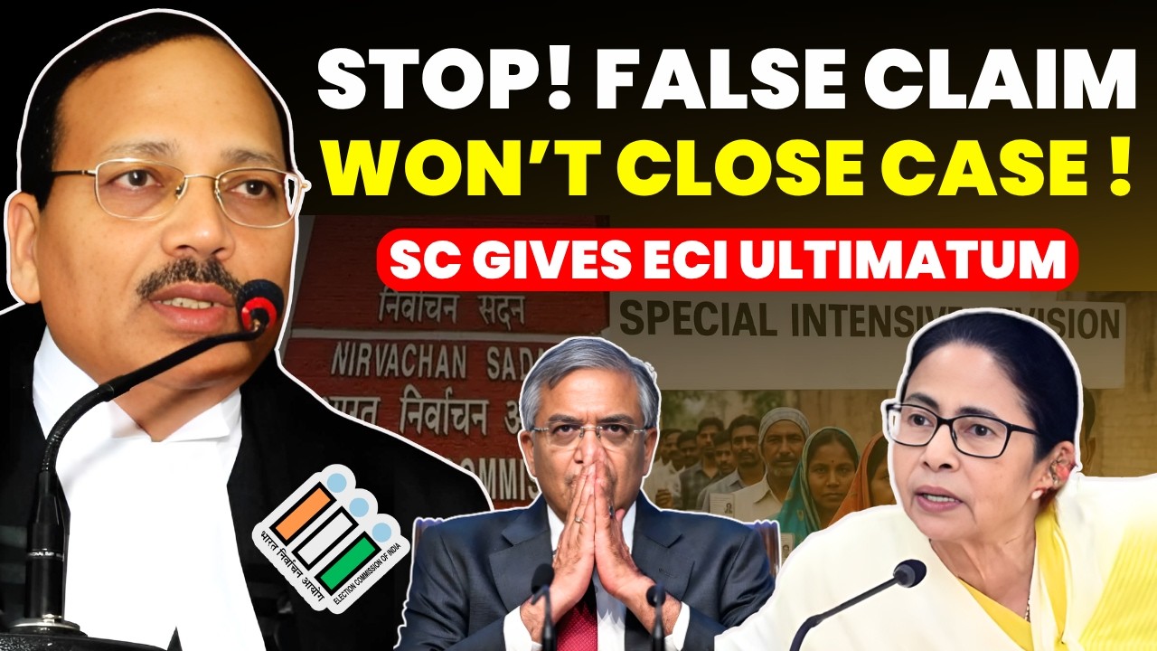 STOP! DON'T RAISE FALSE CLAIM...WON'T CLOSE CASE.....SC GIVES ECI ULTIMATUM #supremecourtofindia