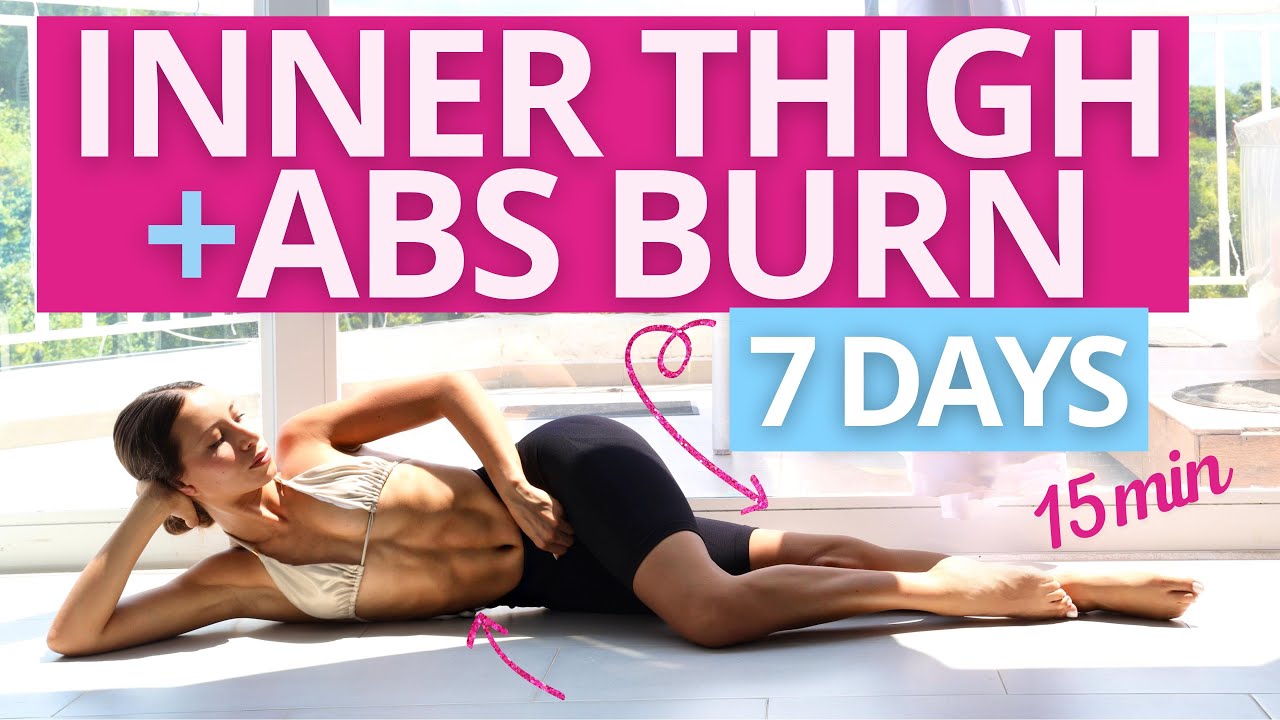 INNER THIGH & ABS BURN HOME WORKOUT | Low Impact, No Jump | Burn Inner Thigh Fat | 7 DAY CHALLENGE