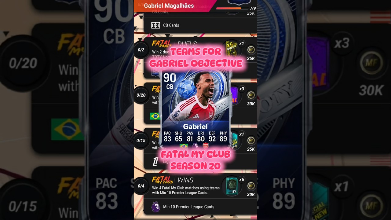 Teams for Gabriel SBC (Community TOTY) 🇧🇷🛡️ MADFUT 26 🔥😈 #madfut #madfut26 #sbcsolutions #foryou