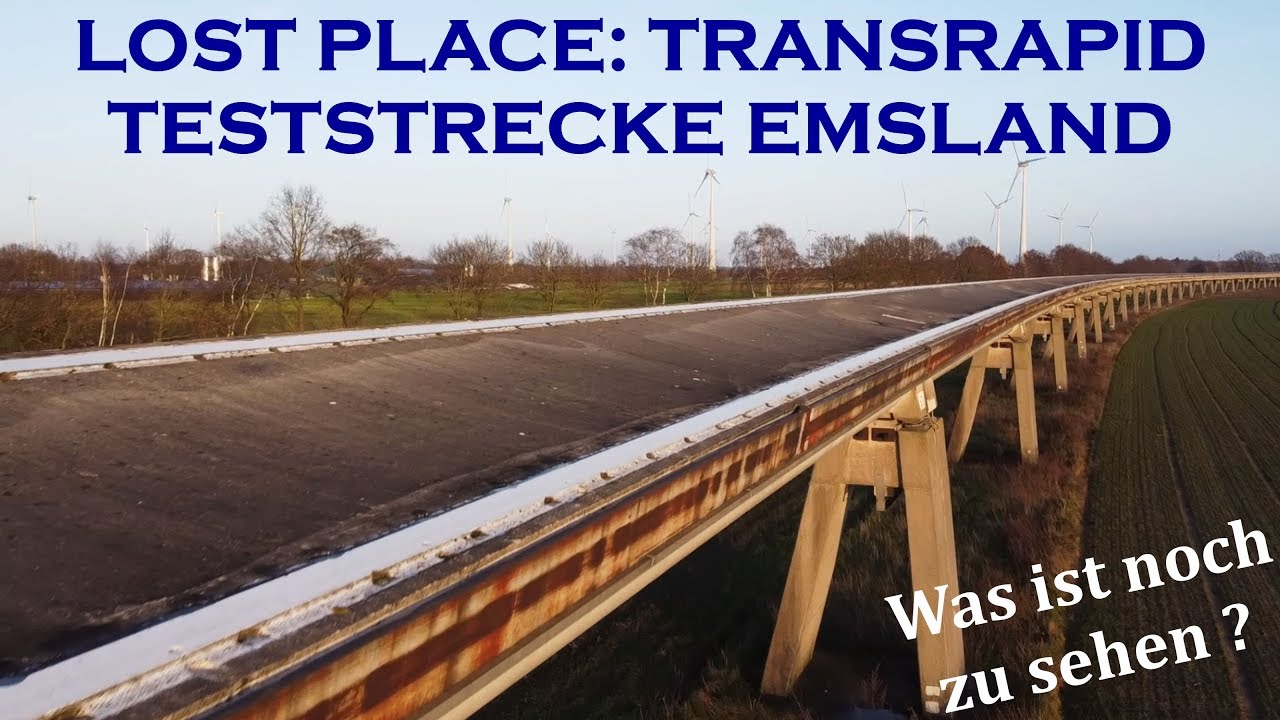 Alte TRANSRAPID Teststrecke Emsland - Letzte Luftbilder vor dem Abriss