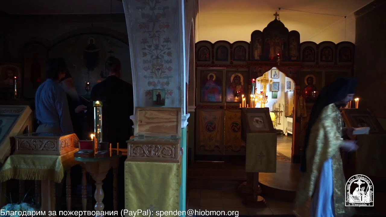 Полунощница, утреня, часы и Литургия,  34-я седмица по Пятидесятнице, вторник.