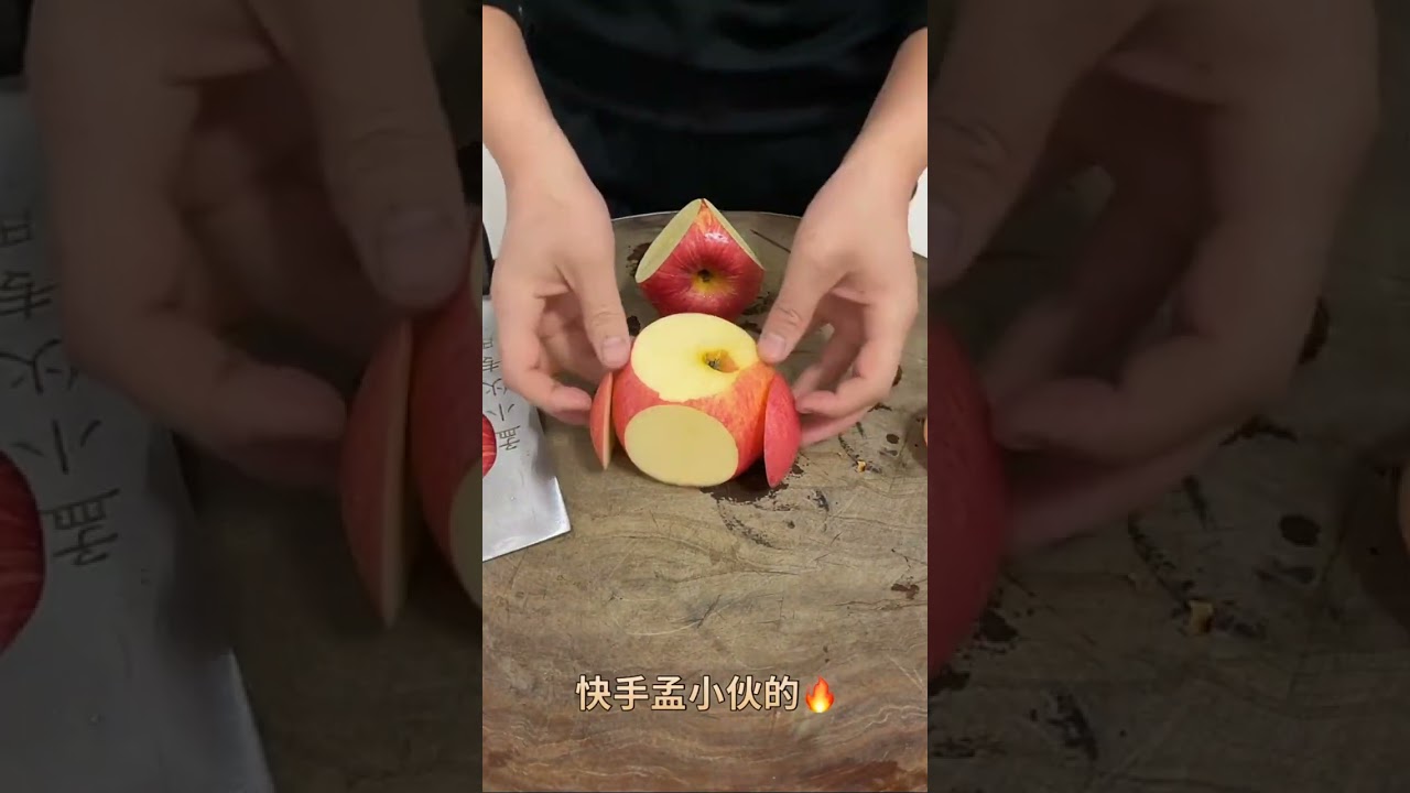 How to Make Fun Apple Fruit Carving Art &ndash; Simple, Quick & Satisfying Trick!