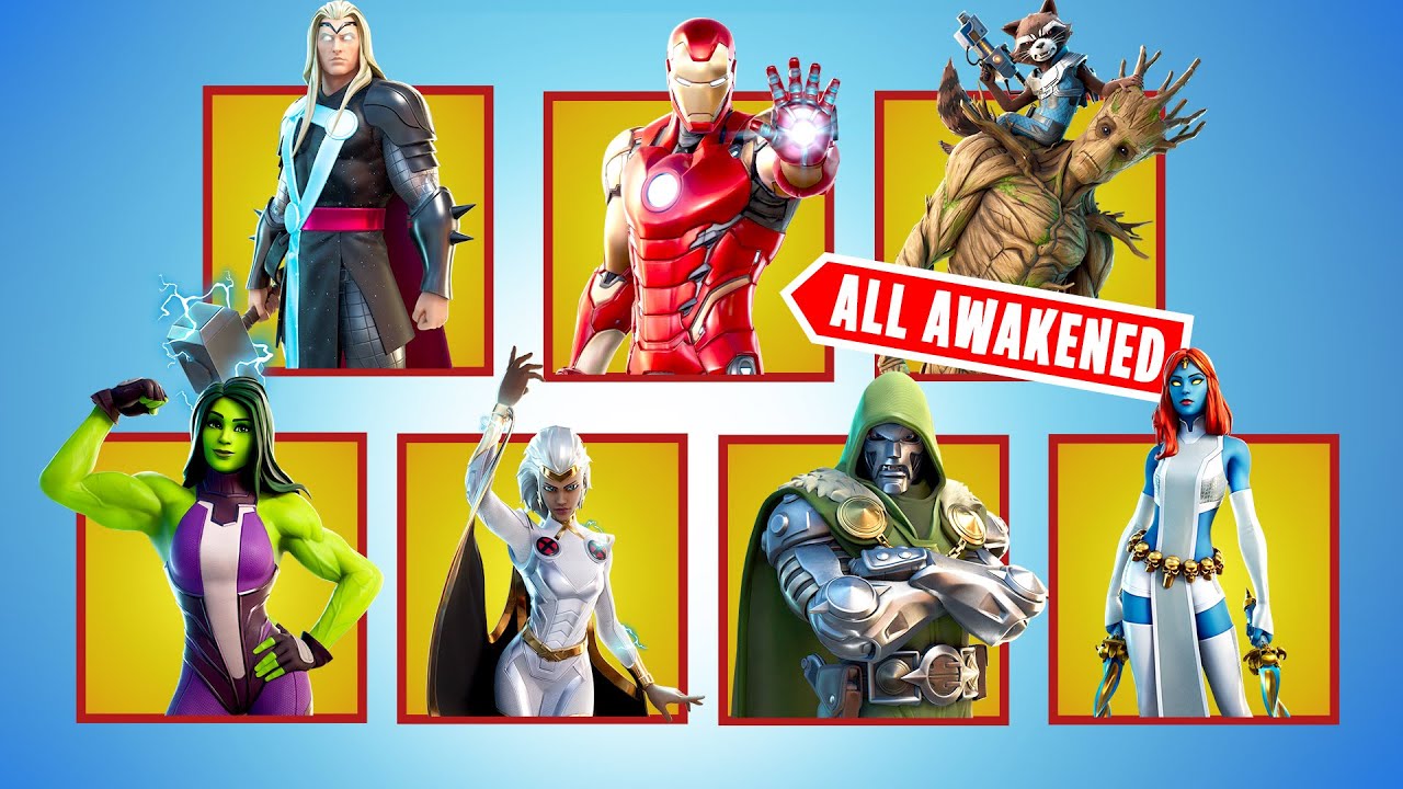All SUPERHERO / VILLAIN Awakened Challenges (Fortnite)