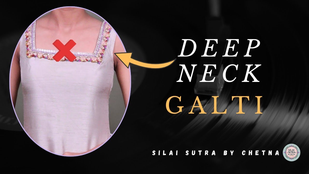 🔥✂️Straight Kurti Deep Neck Cutting Full Detail | Master Perfect Neck Fit | Silai Sutra by Chetna🔥