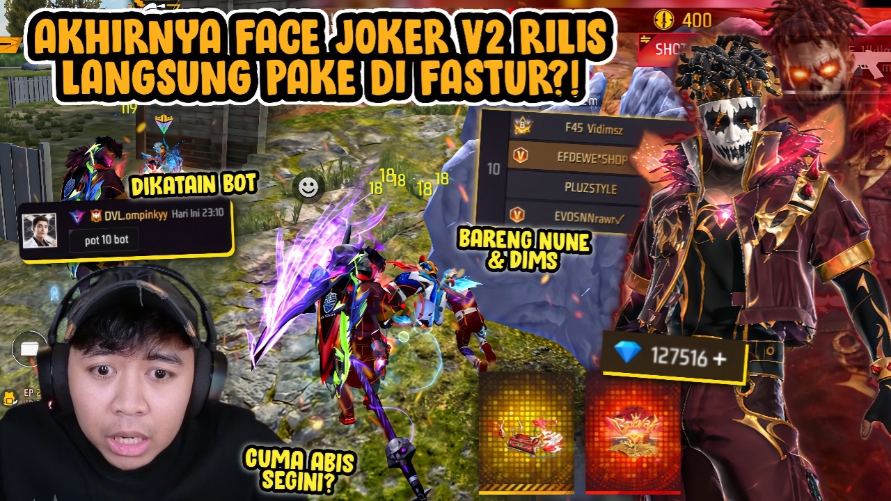 WAJIB PUNYA SIH INI FACE JOKER V2!! LANGSUNG REVIEW DI FASTUR BARENG NUNE & DIMS