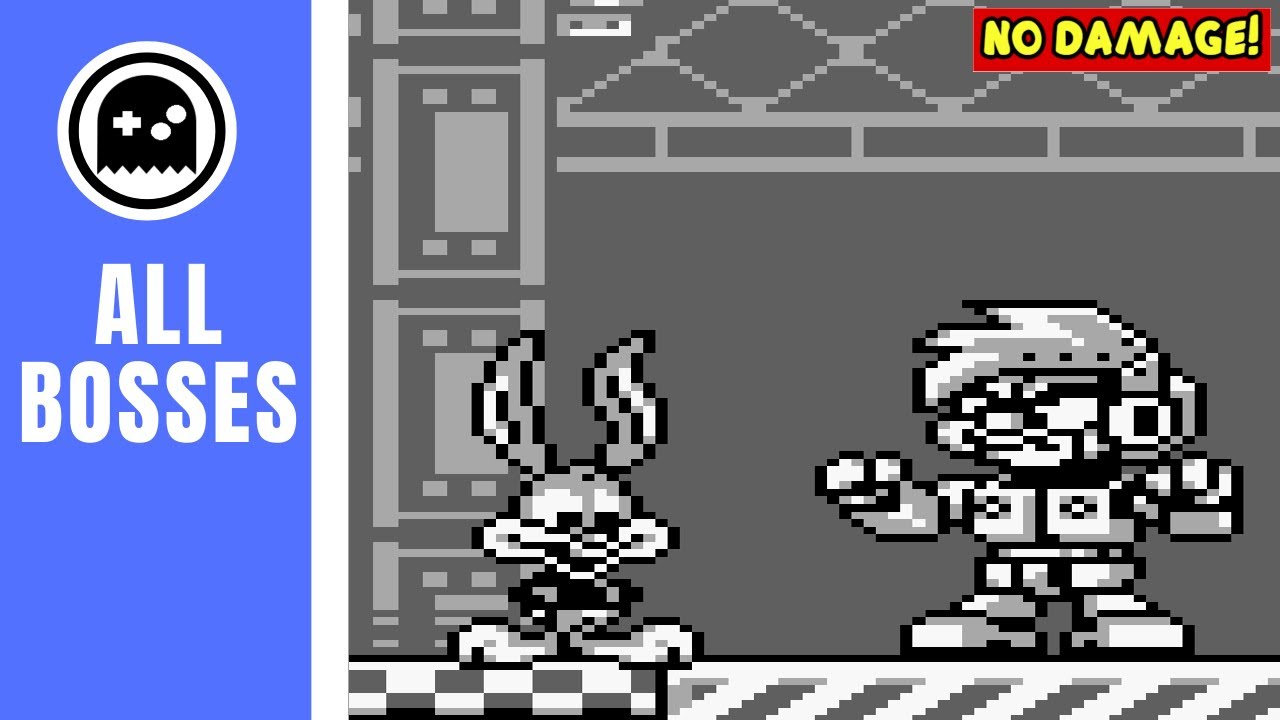 Tiny Toon Adventures 2 Montana's Movie Madness (GB) - All Bosses - (No Damage)