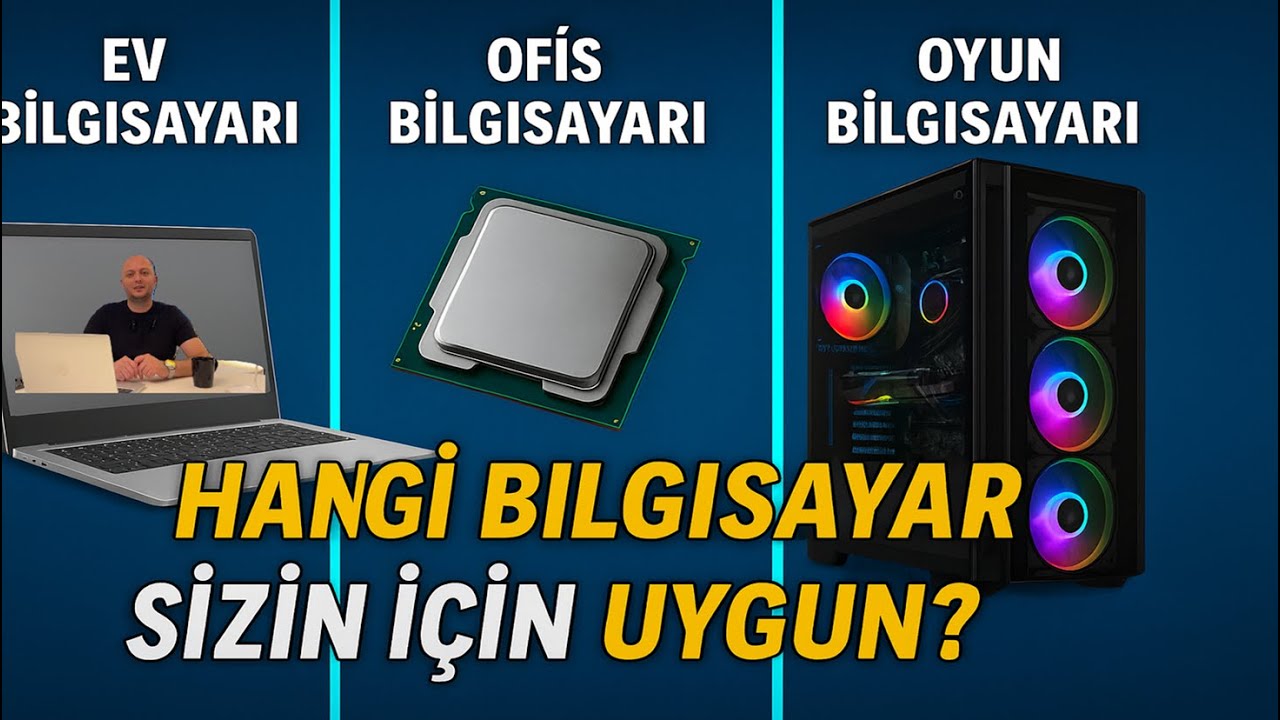 Ev, Ofis ve Oyun Bilgisayarları  Hangi Bilgisayar Sizin İ&ccedil;in Uygun Teknik Karşılaştırma