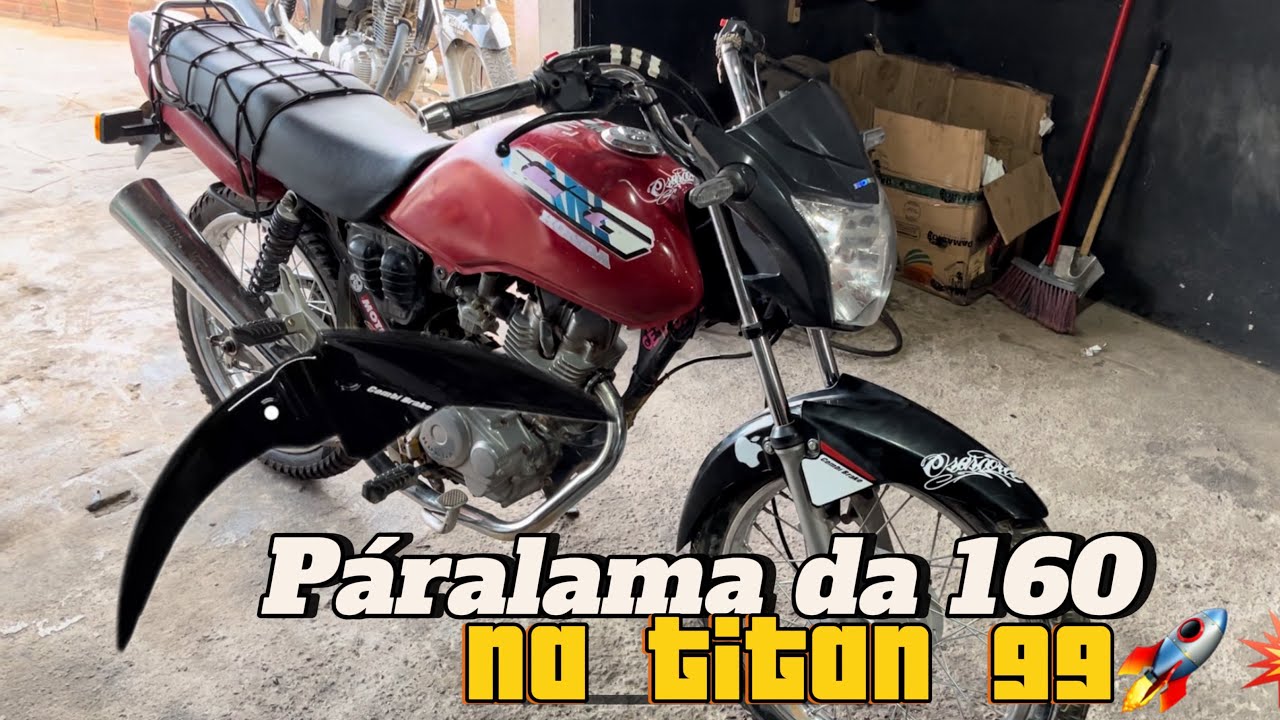 Adaptando paralama da 160 na 99 com as bengalas originais🔥💥🚀