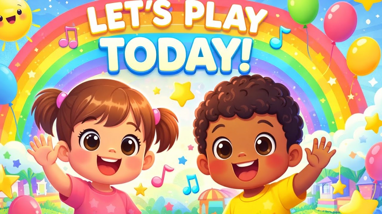  Let’s Play Today! 🌈 Fun Kids Song for Learning & Cartoon Animation