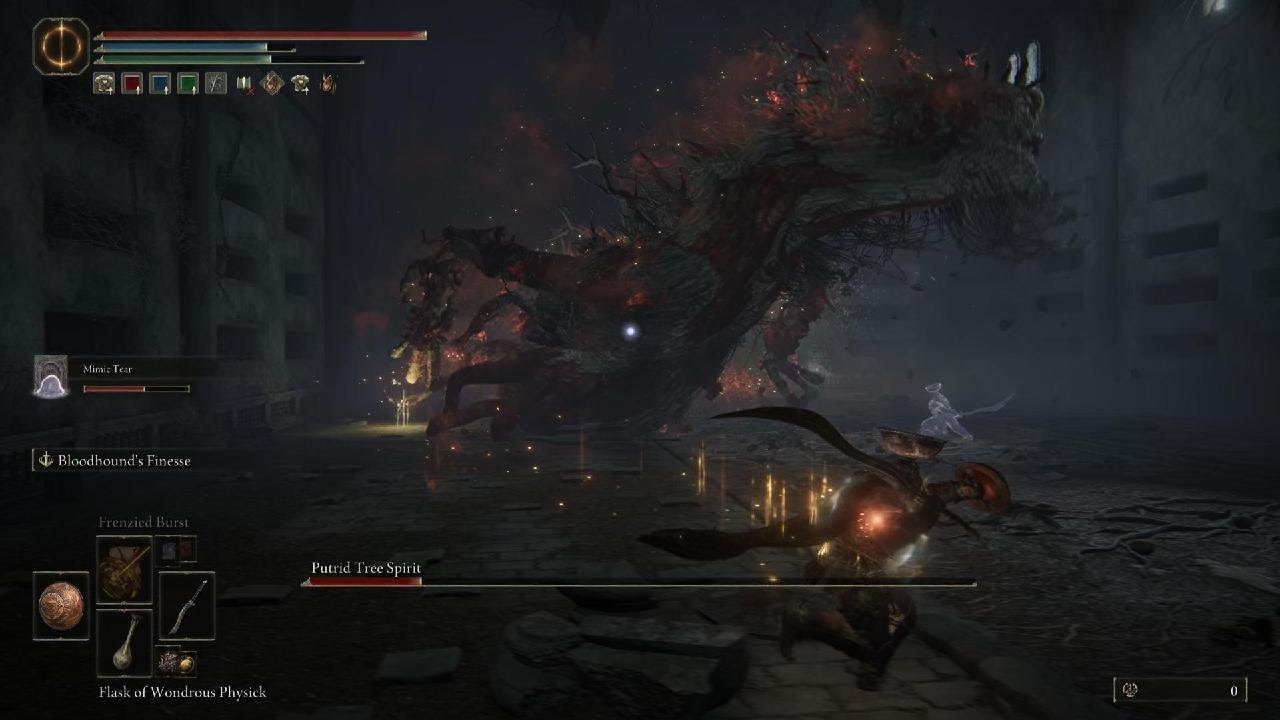ELDEN RING Putrid Tree Spirit battle