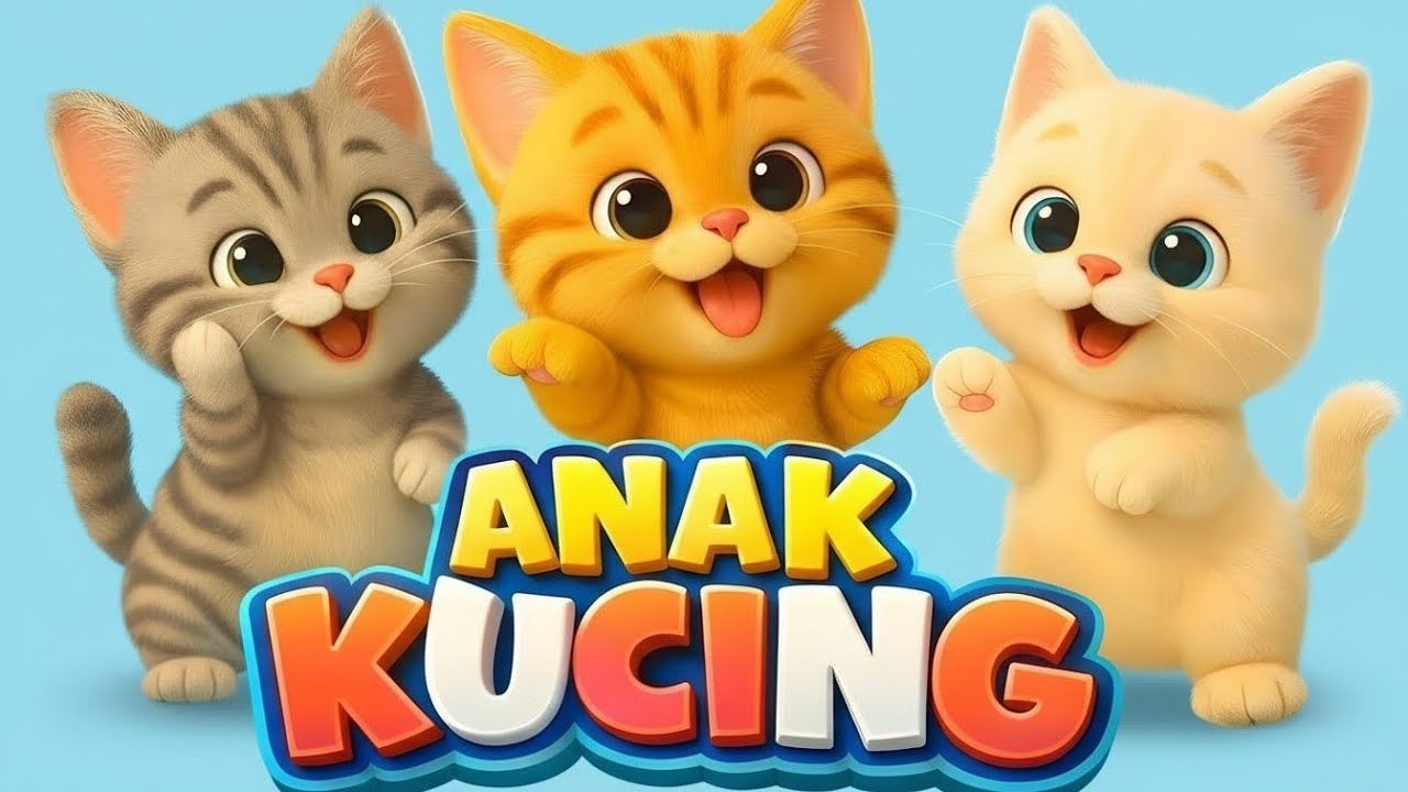LAGU ANAK 🇮🇩 ANAK KUCING MEONG MEONG - KITTEN SONG - LAGU ANAK BALITA VIRAL