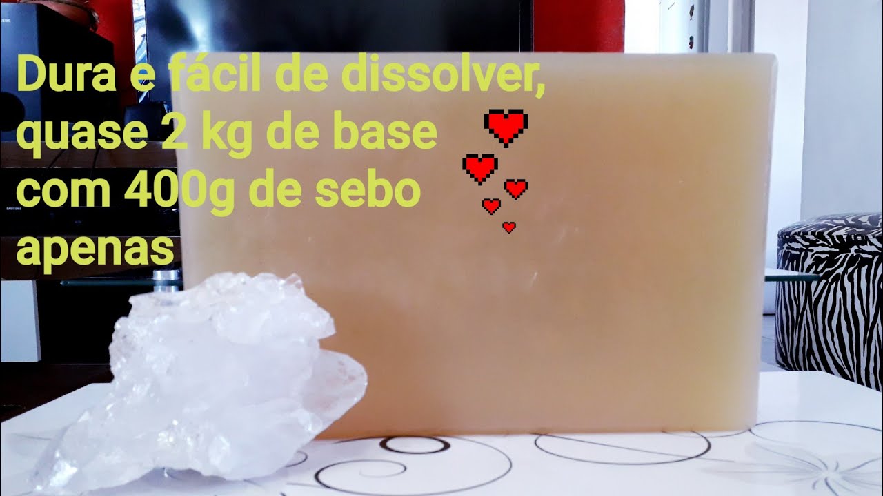 Base glicerinada com alto rendimento para sabonetes #ficaemcasa#comigo