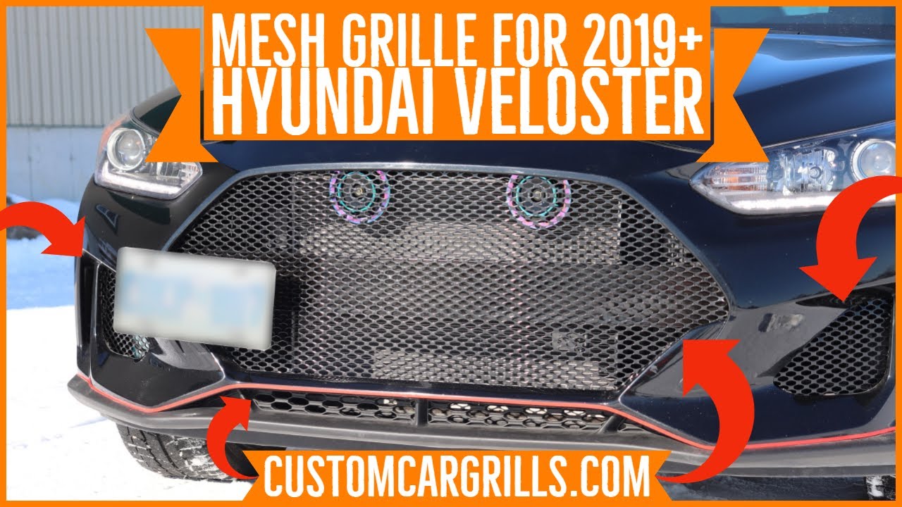 Complete Install Guide for Mesh Grilles on a Hyundai Veloster 2019+ by customcargrills.com