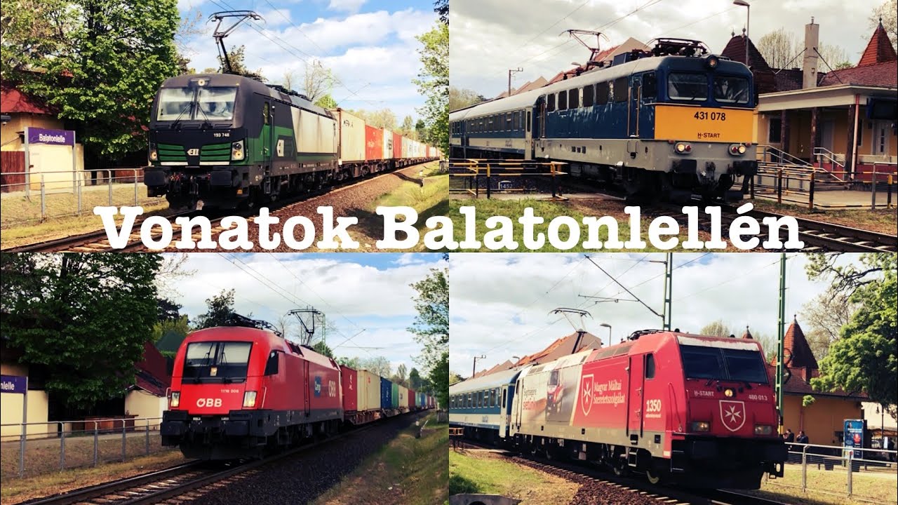 Vonatok Balatonlellén
