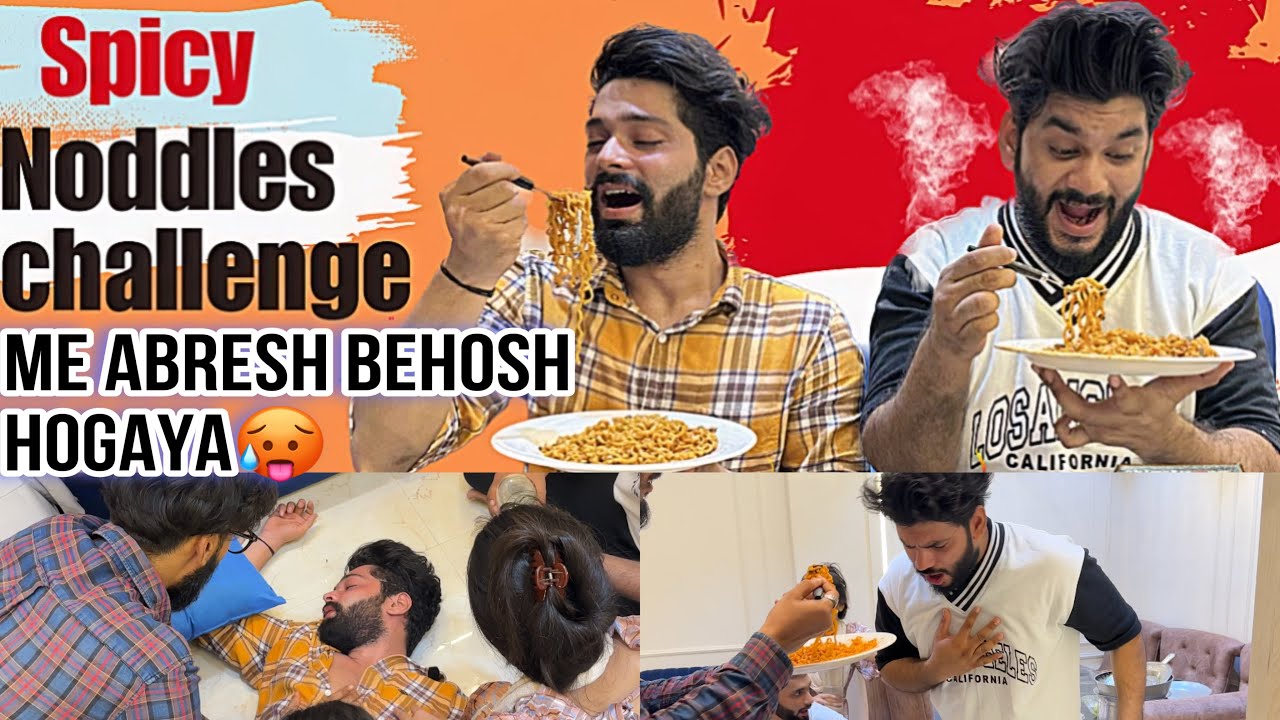 Most Spicy Noodles 🔥 Se Abresh Behosh Hogaya | with Jolo Chip 🥵 Prank | Fokats | Abresh & Zeeshan