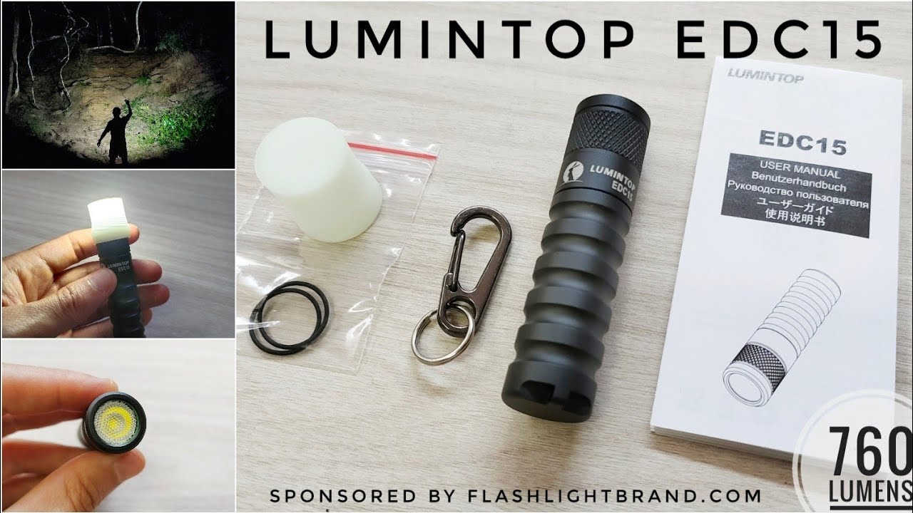 Lumintop EDC15, Osram LED, 760 лм, дальность луча 70 м