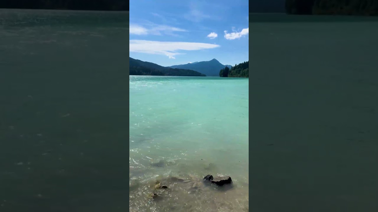 Baden im #Walchensee in #Bayern #Alpensee