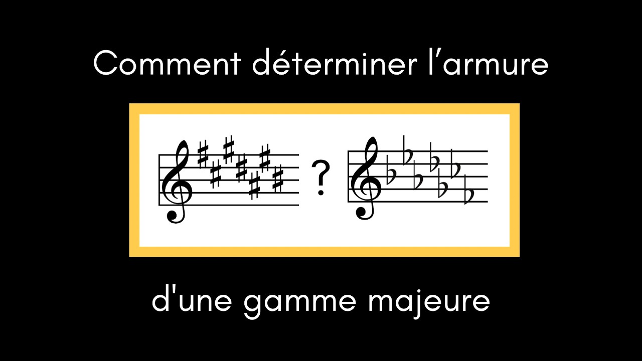 Comment déterminer l’armure d'une gamme majeure