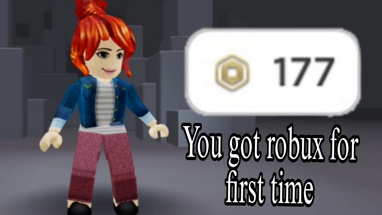 POV: YOU GOT ROBUX FOR FIRST TIME 