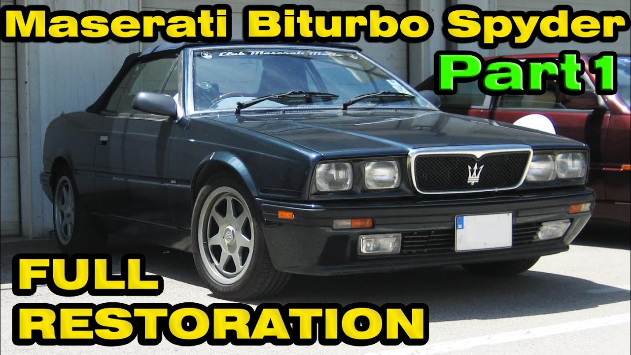Maserati Biturbo Spyder Restoration - Part 1 - Introduction