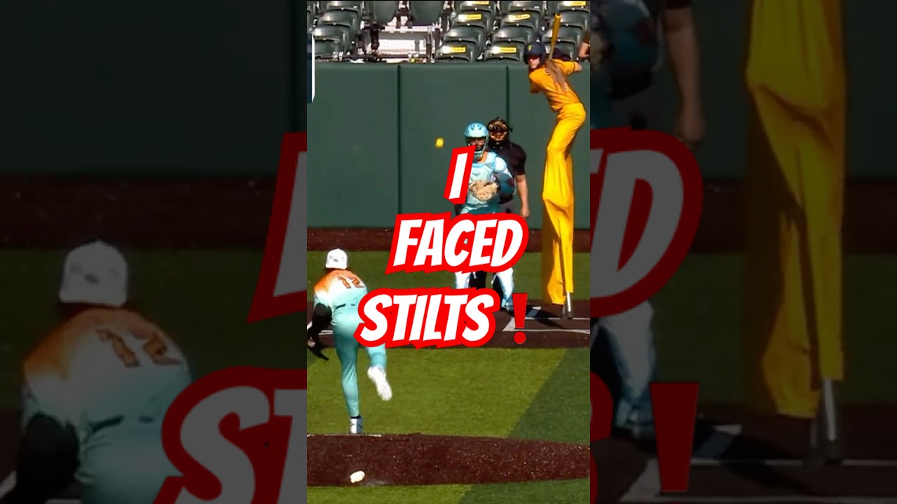 I faced STILTS in BANANA BALL (strikeout)! 