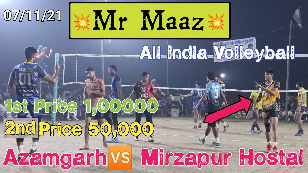 Set.1 Mr Maaz 💯 Azamgarh🆚 Mirzapur Hostal I All India Volleyball Tornament