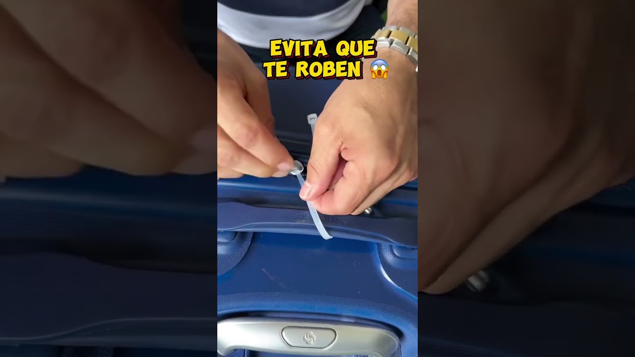 C&oacute;mo asegurar tu maleta de viaje #hacks #ideas #trucos #maleta
