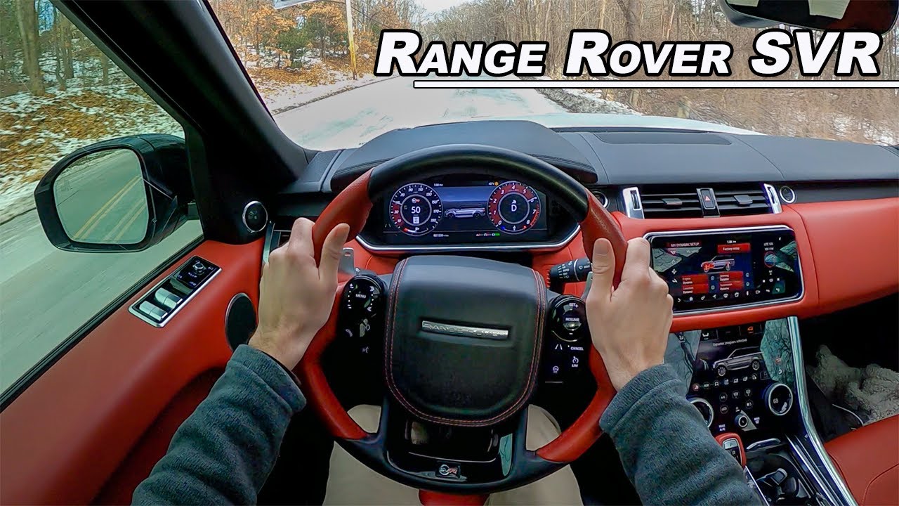 За рулём Range Rover SVR мощностью 575 л.с. — этот брутальный V8 звучит просто нереально (бинаура...