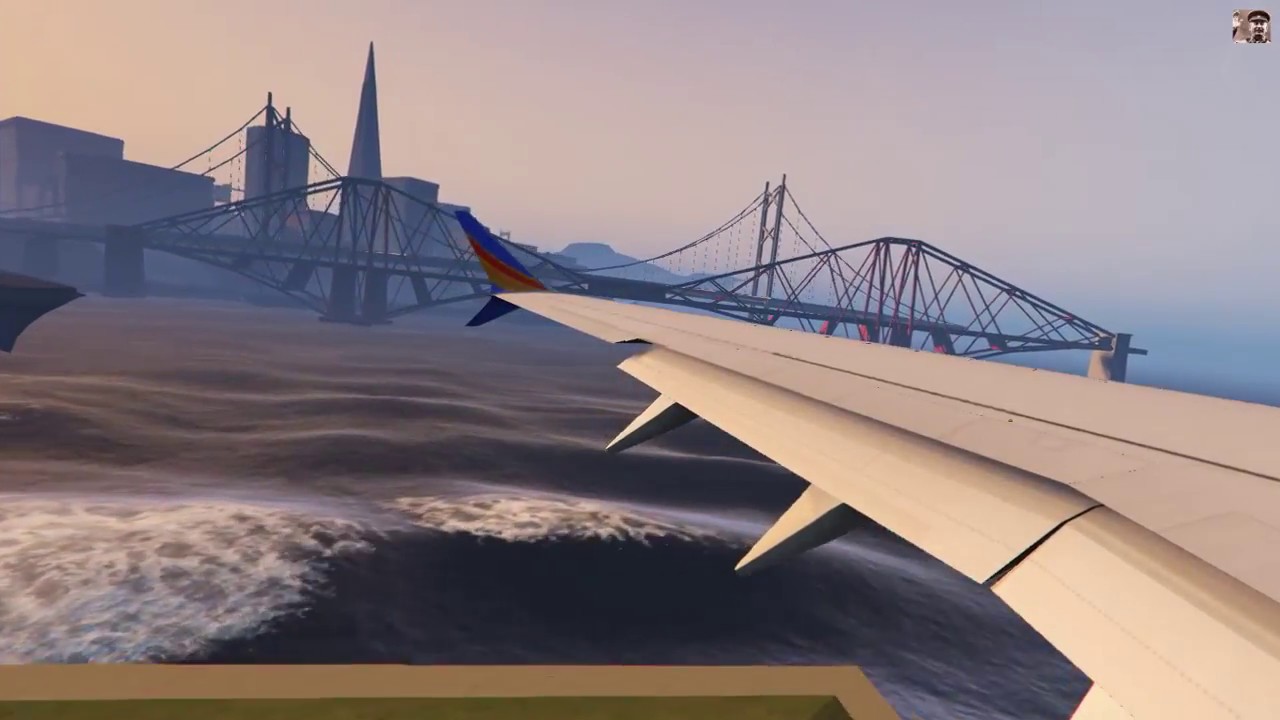 Southwest Boeing 737 (GTA V) Takeoff San Fierro Intl.