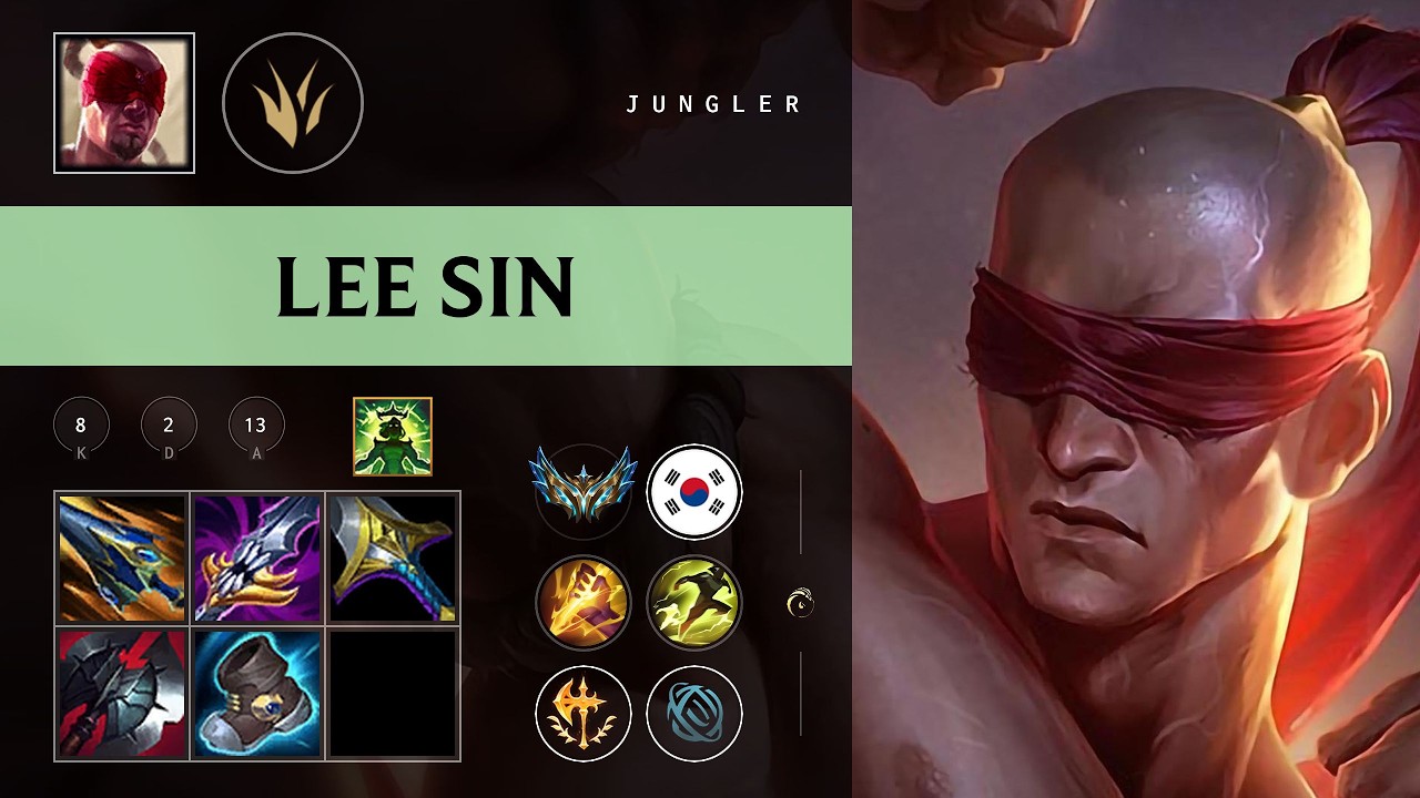 Lee Sin Jungle vs Fiddlesticks - KR Challenger Patch 26.08