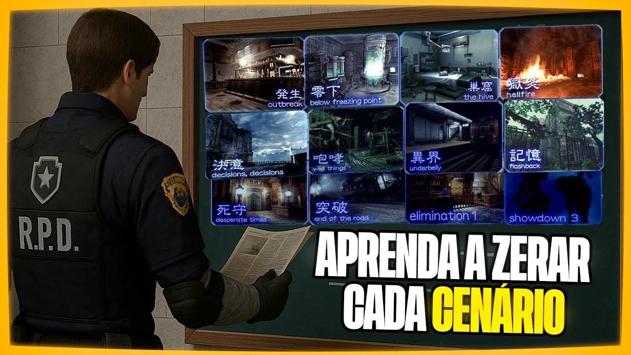 Guia COMPLETO de TODOS os CENÁRIOS de RESIDENT EVIL OUTBREAK 1 e 2 EXPLICADO