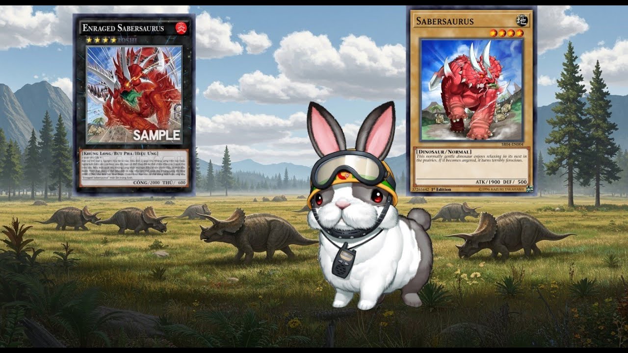 md3pro , xyz Dinosaur deck,Ferociously Angered Sabersaurus, [ALIN]