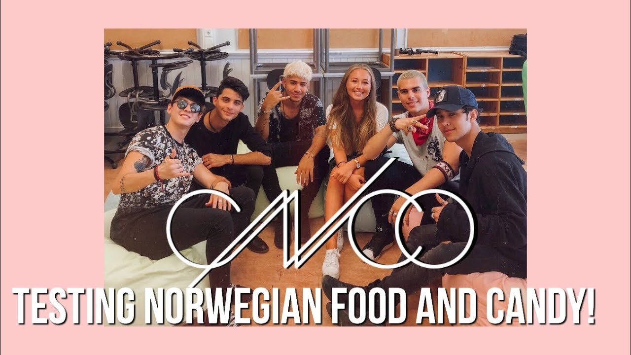 CNCO testing norwegian food and candy!!!