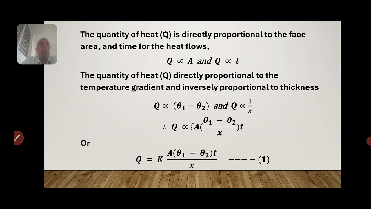 Coefficients of thermal conductivity 