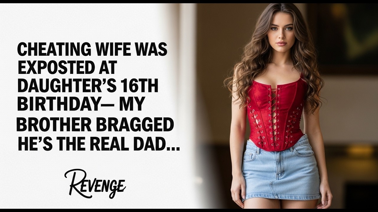 Cheating Wife Was Exposed at Daughter’s 16th Birthday—My Brother Bragged He’s the Real Dad… Revenge