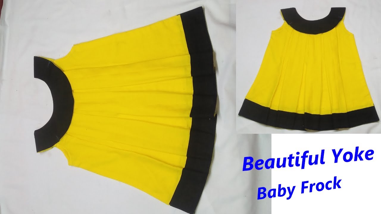 Yoke Baby Frock Cutting and Stitching /Box pleated Baby Frock Cutting and Stitching |Baby Frock