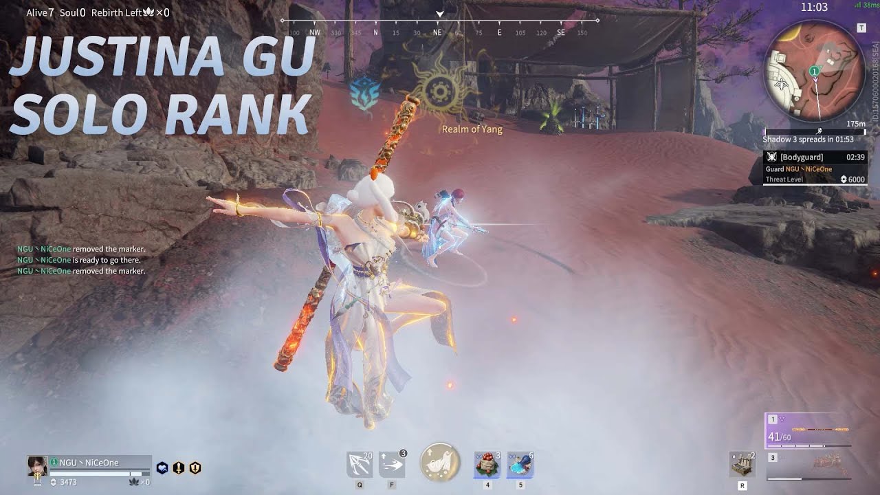 Justina Gu Solo Rank Naraka Gameplays Ep.314