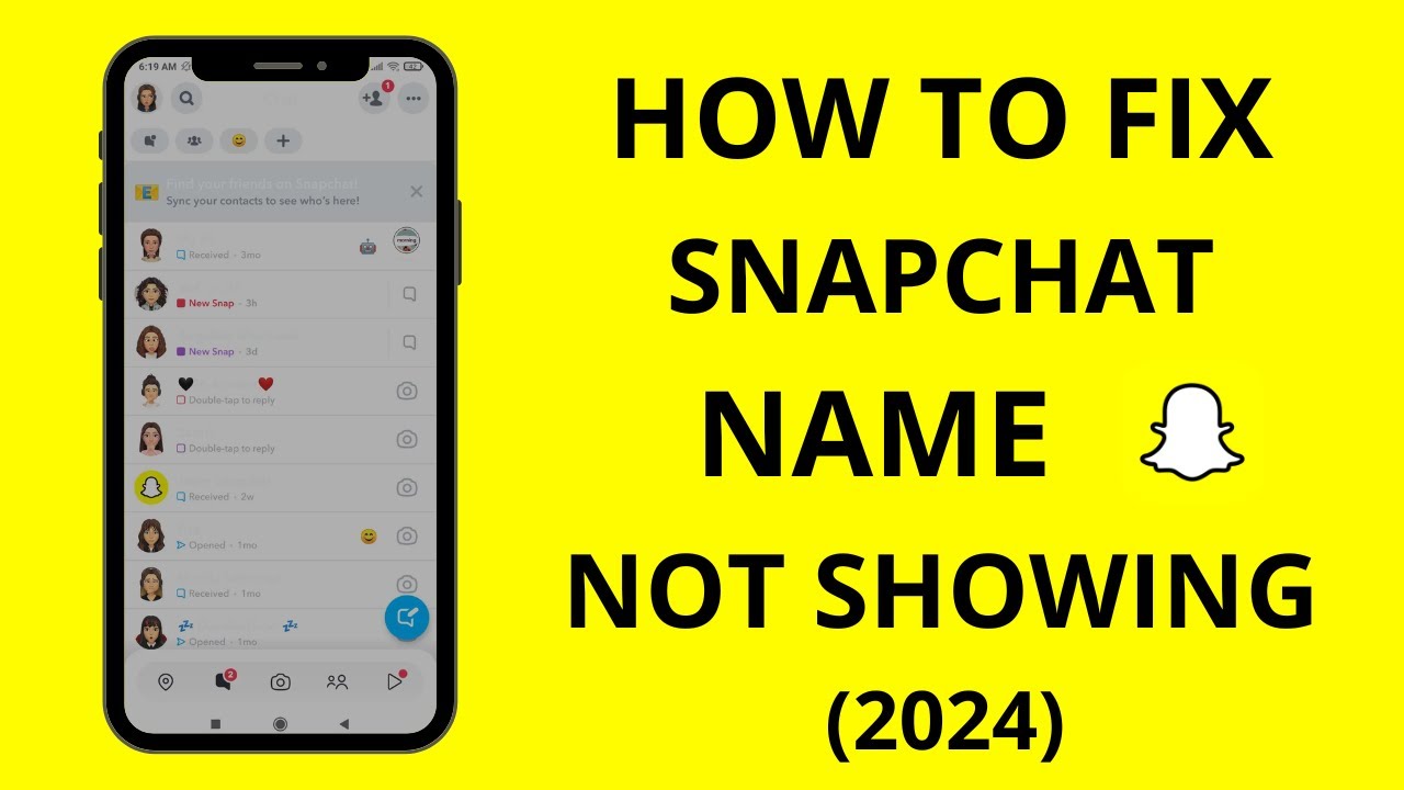 How to Fix Snapchat Name Not Showing (iPhone & Android)