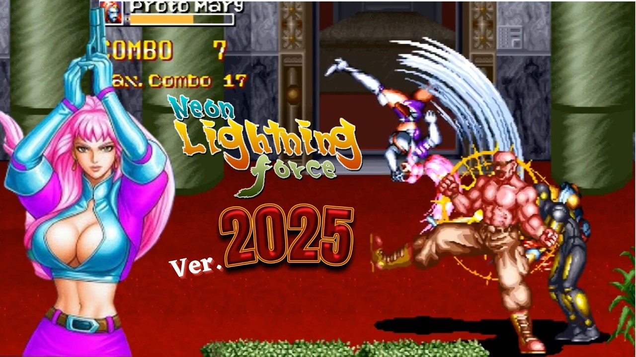 ✅[OpenBOR ]Neon Lightning Force ver. 2025 - games - fãdejogos - gamer