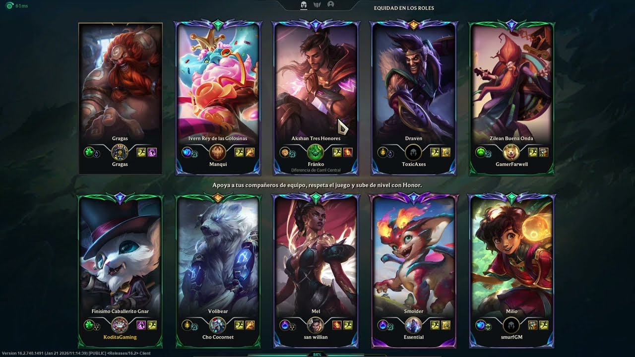 GAMEPLAY - LOL - CLASIS