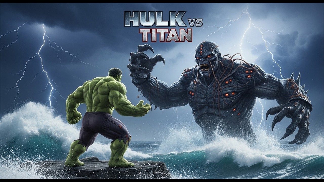 HULK vs TITAN| Giant Sea Titan vs Hulk| When Titan Meets Hulk in Ocean