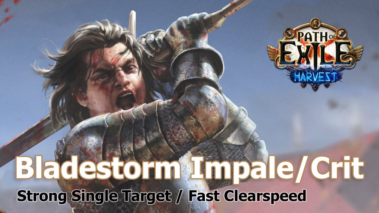 Path of Exile Bladestorm Impale/Crit Slayer - Harvest 3.11