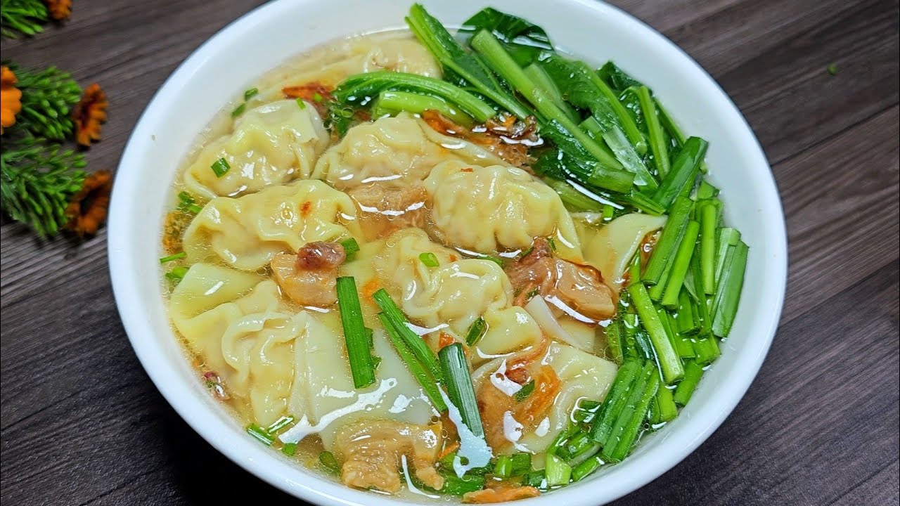 Cách làm HOÀNH THÁNH nhân thịt của người Hoa đúng mùi vị không cần khô cá dảnh - @TÚLÊMIỀNTÂY