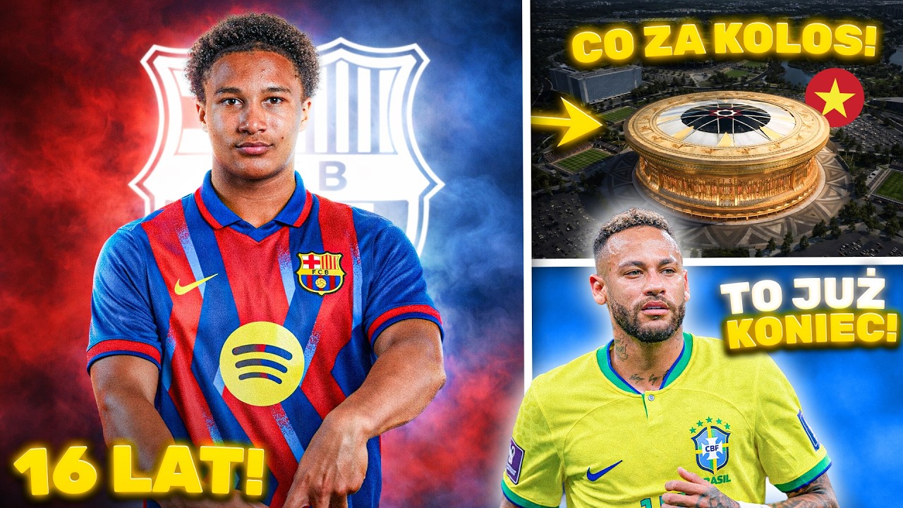 Barcelona SPROWADZIŁA nowego Lamine Yamal…Neymar podał DATĘ zakończenia kariery! NAJWIĘKSZY stadion!