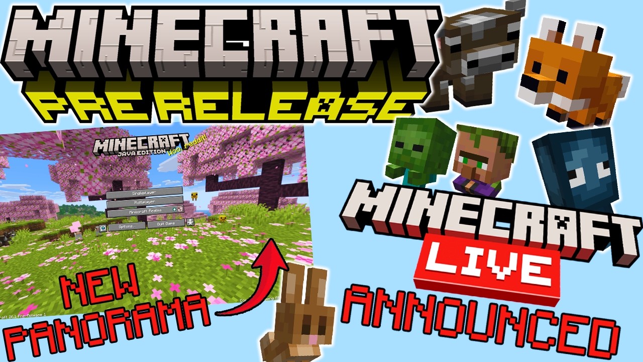 Minecraft LIVE Announced + New Panaroma | Tiny Takeover | Minecraft Java 26.1 Pre Release Full Recap