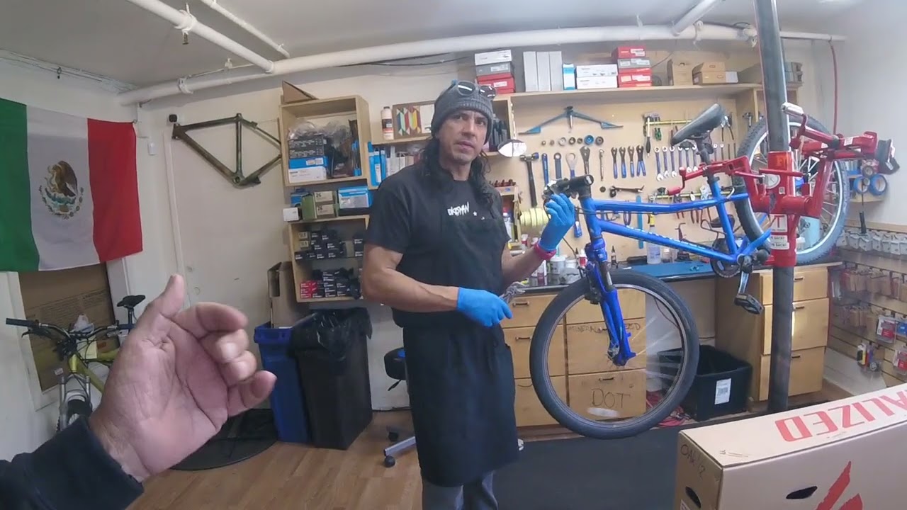02|12|2026 Jerry visiting chis last day at the west side spokesman's bike shop .
