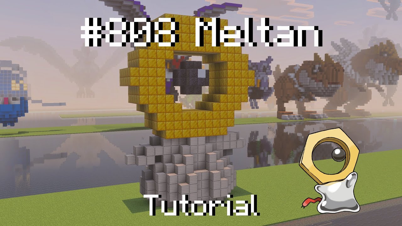 How to build a Pokémon meltan in Minecraft (Tutorial)