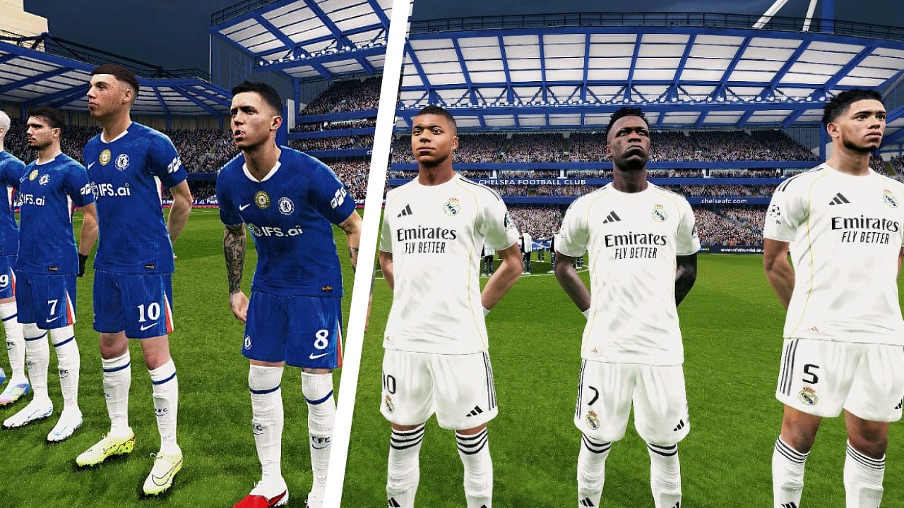 PES 2017 with 200+ mods - Chelsea vs Real Madrid - UCL
