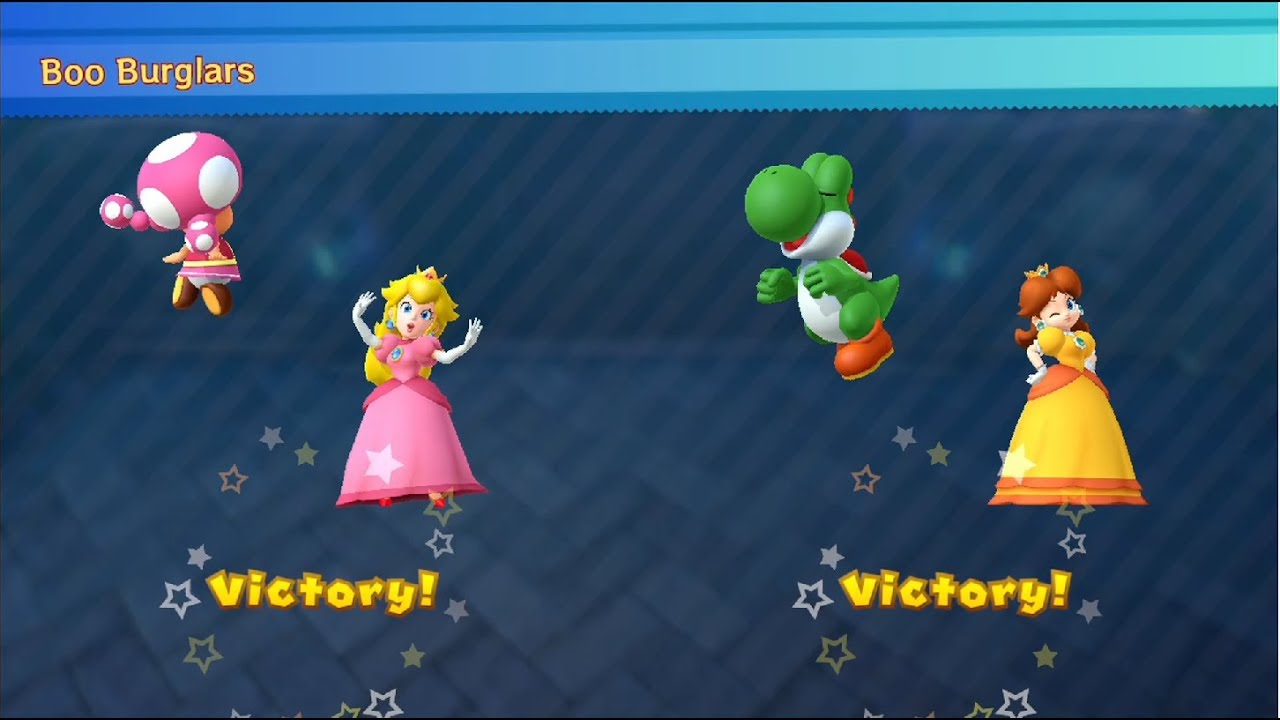 Mario Party 10 - Whimsical Waters (2 Player - Master CPU) Toadette, Peach, Yoshi, Daisy 